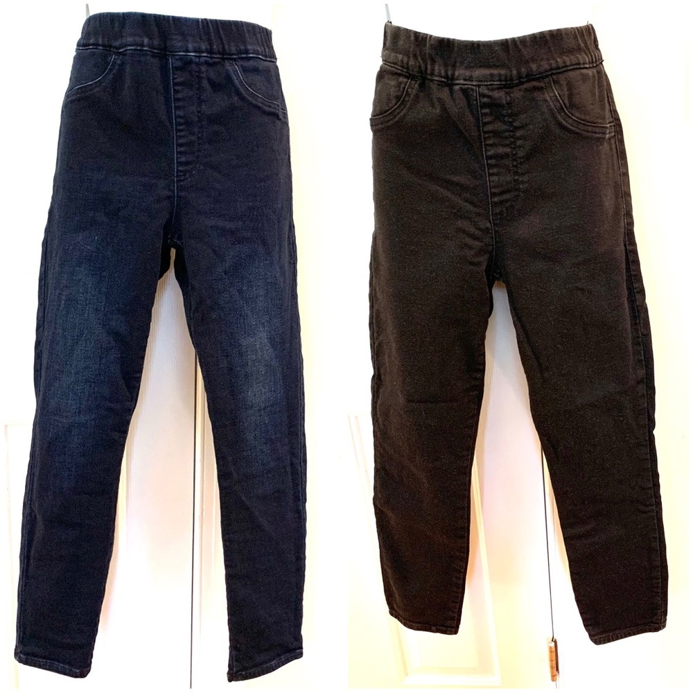 MP | Express 6/8/10 Skinny High Rise Jeggings | 2 Pairs, Black & Dark Blue Wash